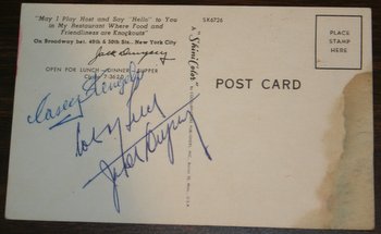 Jack Dempsey autograph