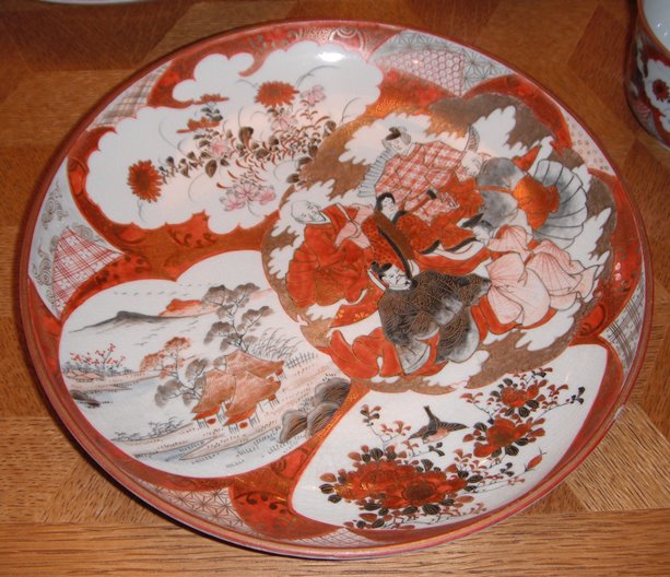 Kutani ware china plate