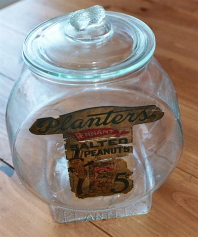 Mr. Peanut collectible jar