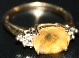 Yellow Citrine ring