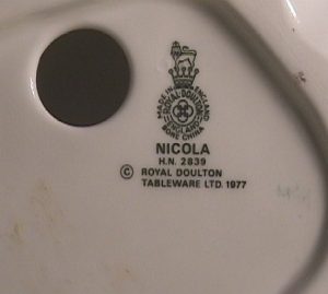 Nicola pottery mark