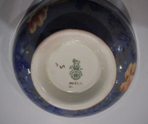 Royal Doulton blue floral bowl mark